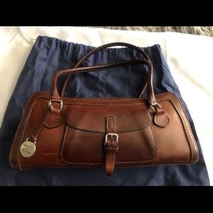 Dooney & Bourke satchel bag. Rich brown. Well taken care of.